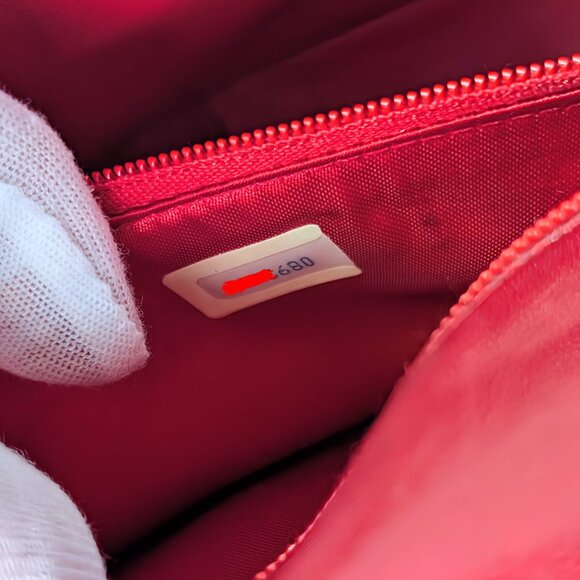 Chanel Rare Vintage Red Lizard Leather Mini Rectangular Flap Bag - Picture 16 of 16